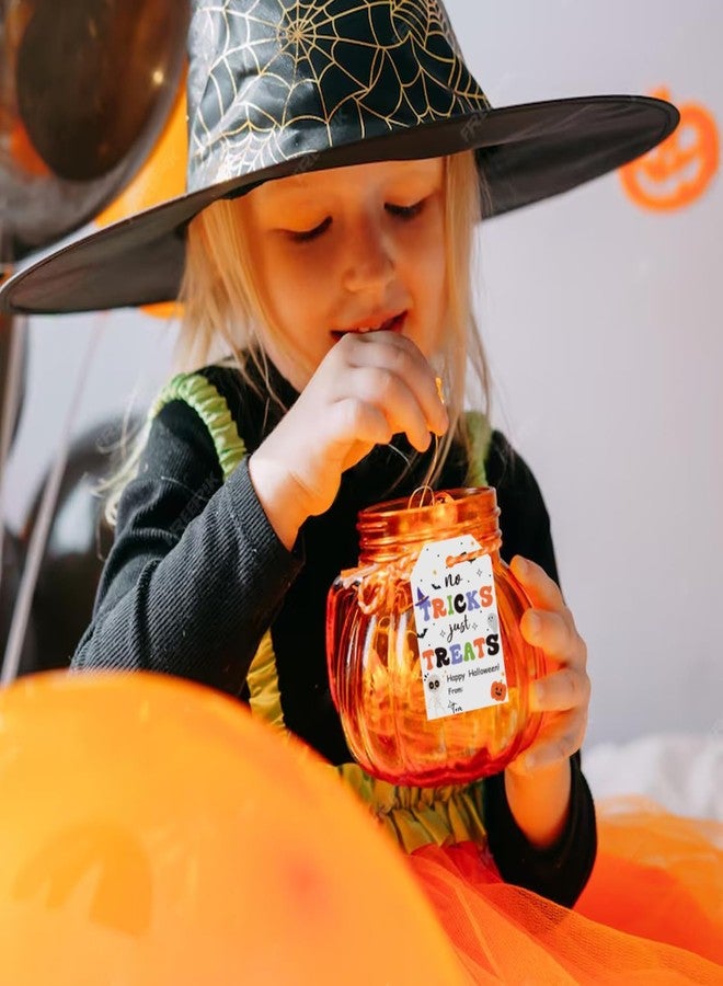 Aukolass 50pcs Trick Or Treat Favor Tags, Happy Halloween Day Gift Tags and Gift Wrapping Decoration(Treats) - Image 5